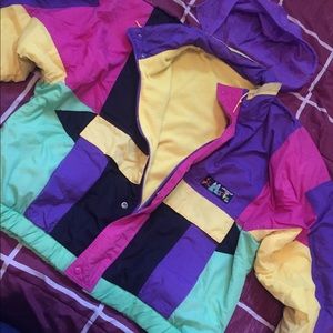 Vintage 90s ski jacket st moritz ski team